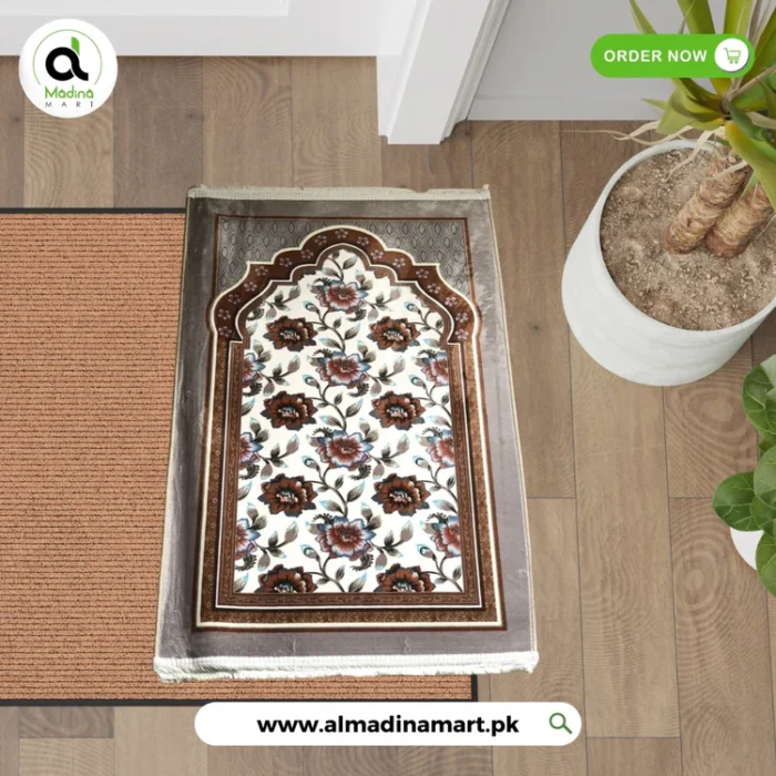 3D Floral Prayer Rug (Jaynamaz)