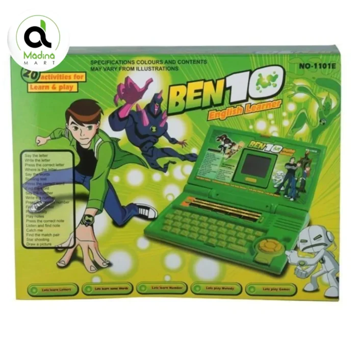 Ben 10 Version Learning Laptop Computer For Pre-School Education