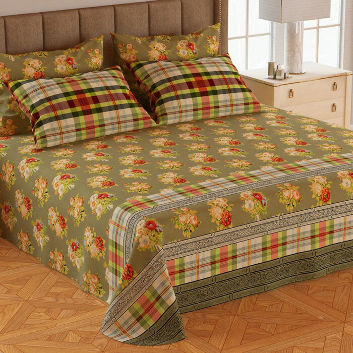 5Pcs Double Bedsheet Set - Y4