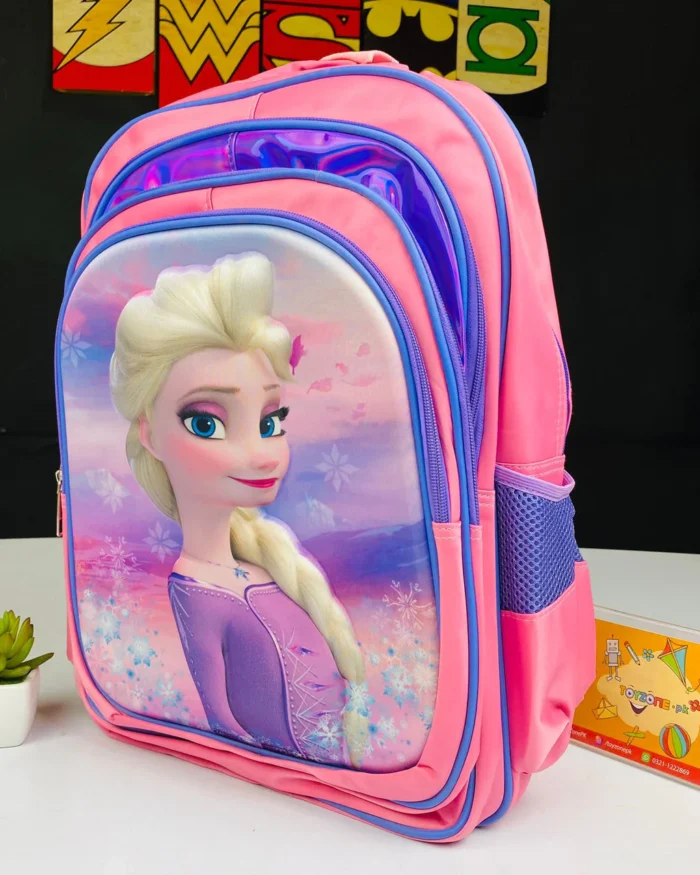 Frozen Girl Printed School Bag For Kids - Image 2