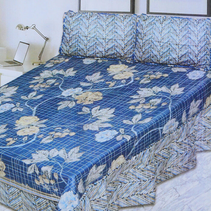 Double Printed Bedsheet - Multi Color