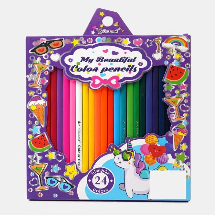 BERTAND COLORED PENCILS FOR KIDS | 24 COLORS - Image 4